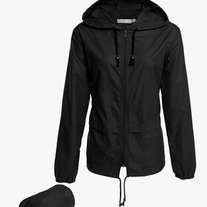 Women's Black Hooded Jacket